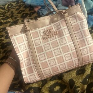 Steve Madden Blush Pink Logo Tote